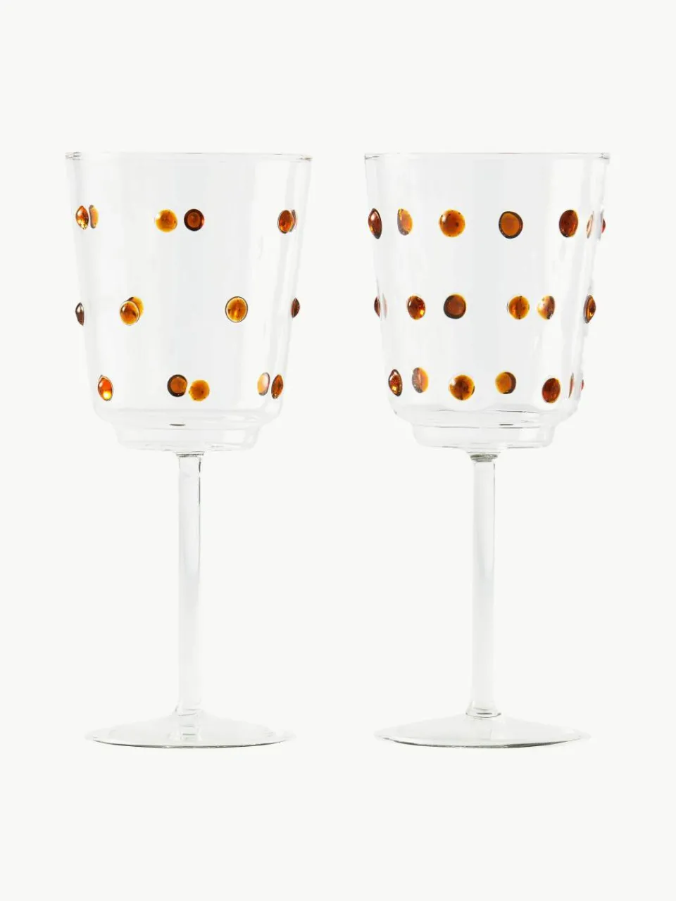 Mondgeblazen wijnglazen Nob van borosilicaatglas, 2 stuks^Pols Potten Online