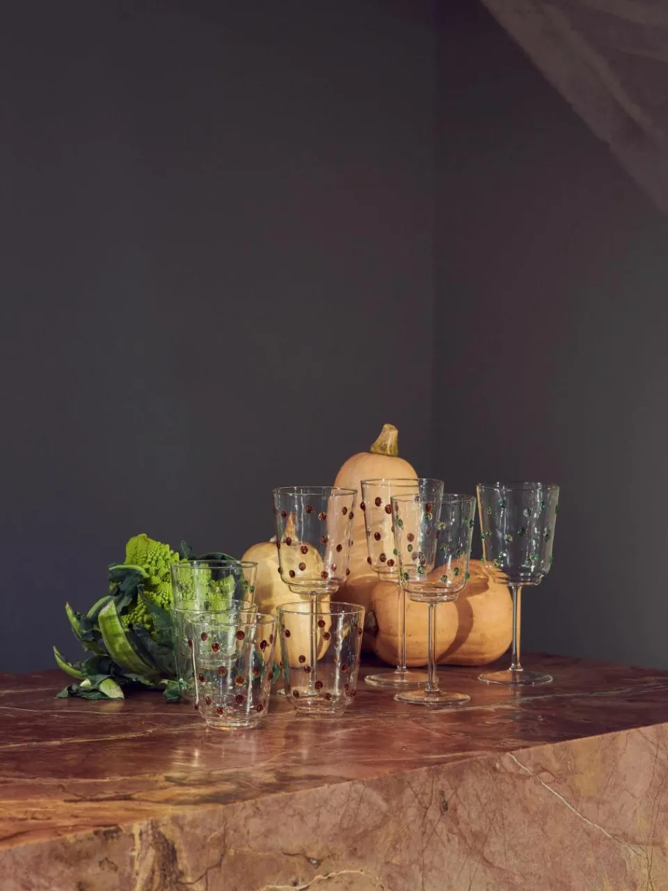 Mondgeblazen wijnglazen Nob van borosilicaatglas, 2 stuks^Pols Potten Discount