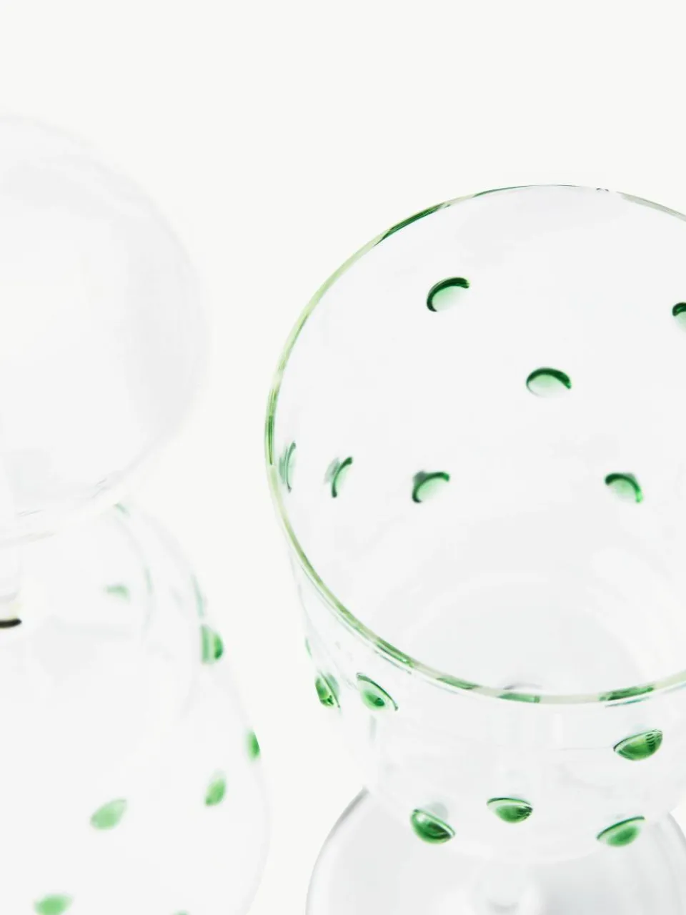 Mondgeblazen wijnglazen Nob van borosilicaatglas, 2 stuks^Pols Potten Discount