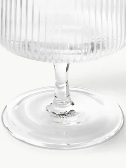 Mondgeblazen wijnglazen Ripple met groefreliëf, 2 stuks^ferm LIVING Outlet