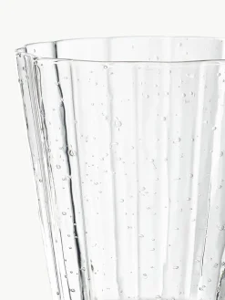Mondgeblazen wijnglazen Scallop Glasses met groefstructuur, 4 stuks^Westwing Collection Fashion