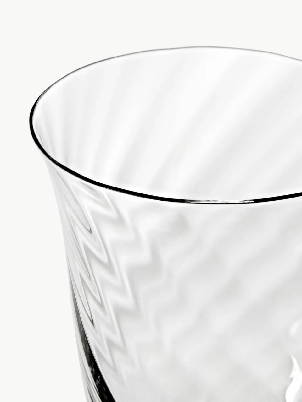 Mondgeblazen wijnglazen Swirl, 4 stuks^Westwing Collection Discount