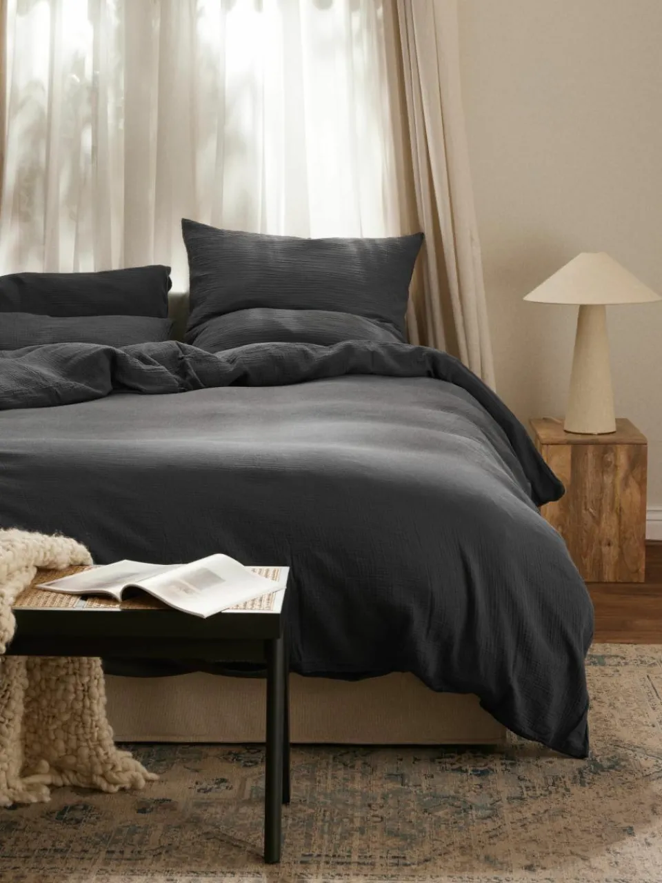 Mousseline dekbedovertrek Odile^Westwing Collection Outlet