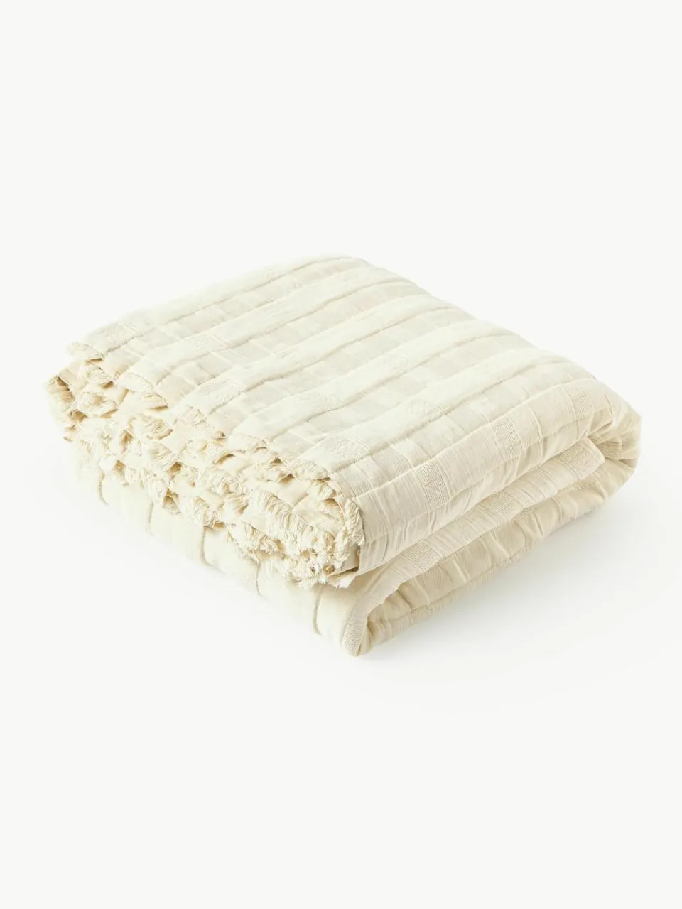 Mousseline sprei Bethany met franjes^Westwing Collection Best