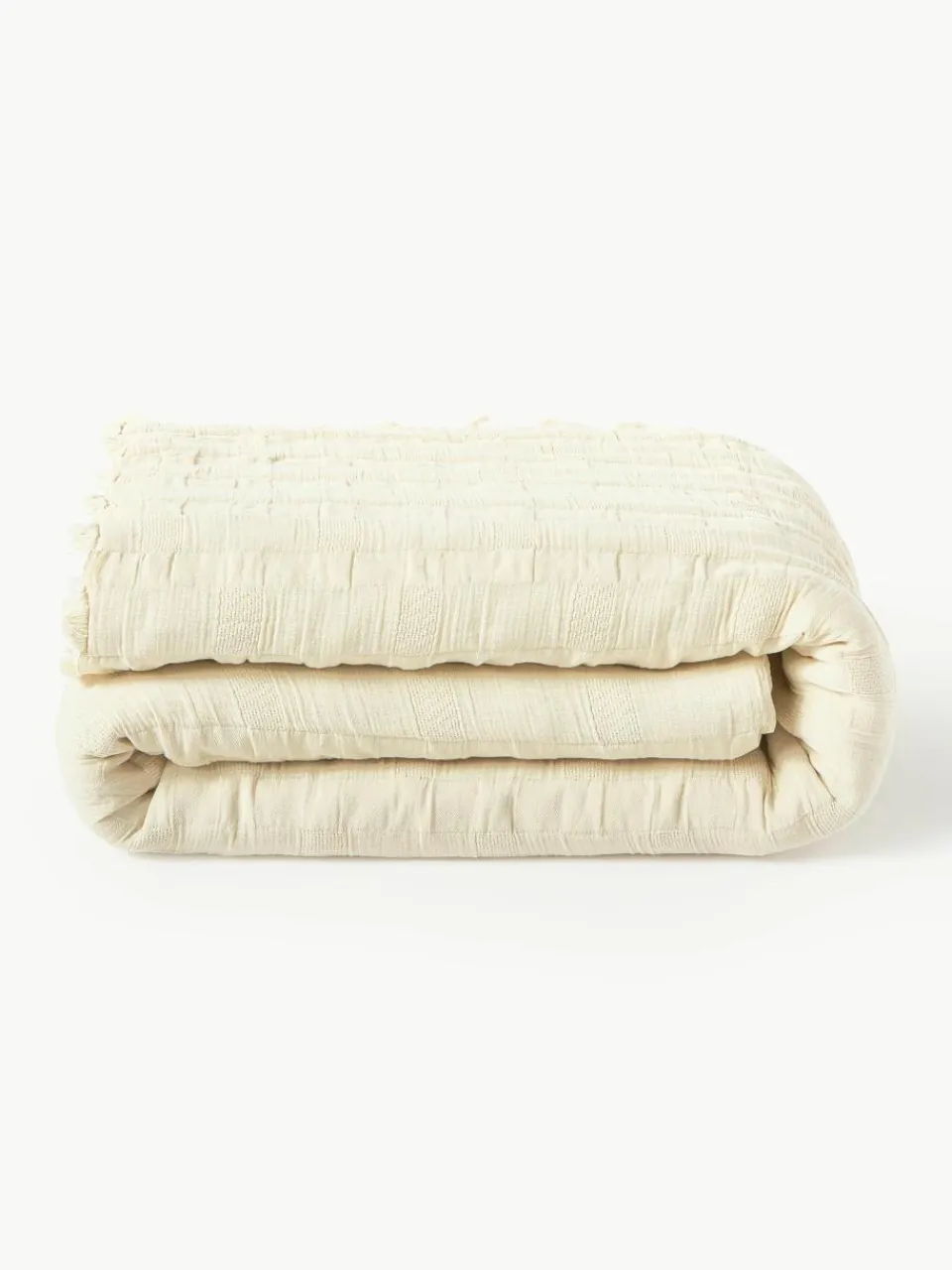 Mousseline sprei Bethany met franjes^Westwing Collection Best