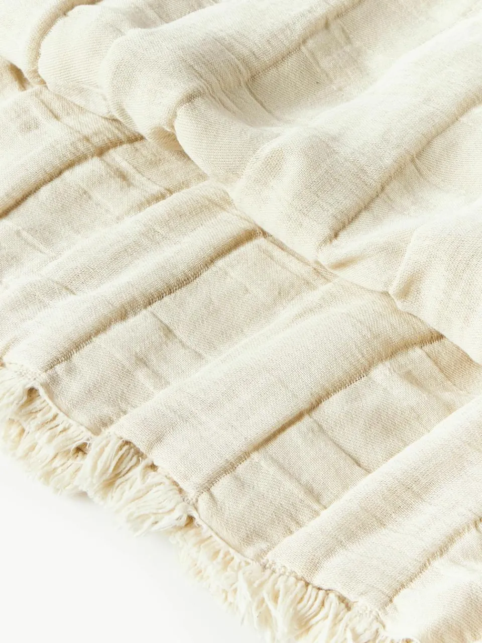 Mousseline sprei Bethany met franjes^Westwing Collection Best