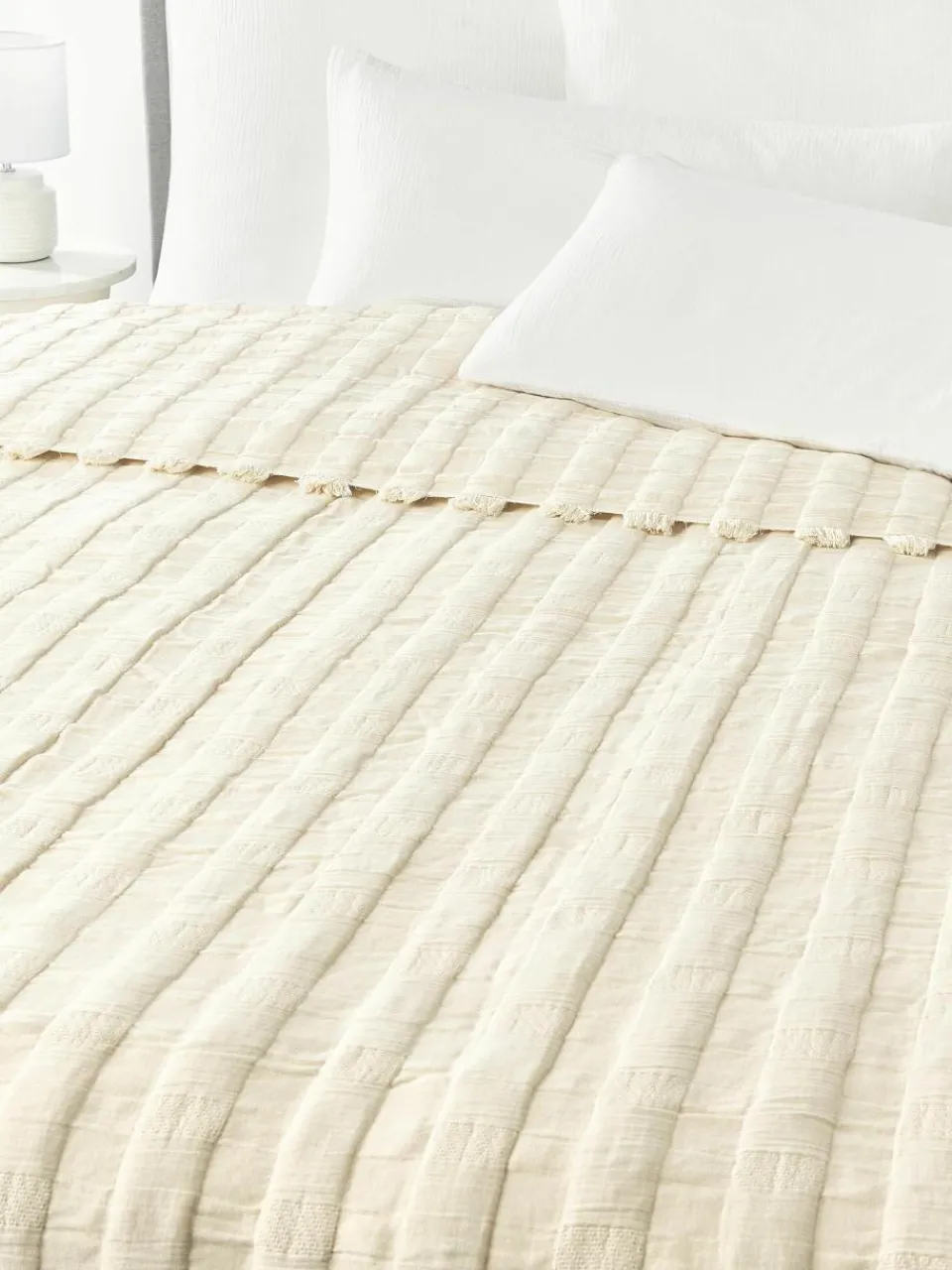 Mousseline sprei Bethany met franjes^Westwing Collection Best