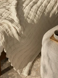 Mousseline sprei Bethany met franjes^Westwing Collection Best