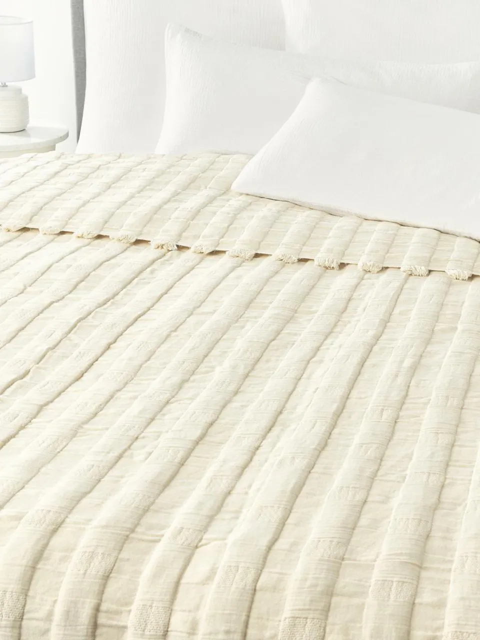 Mousseline sprei Bethany met franjes^Westwing Collection Best