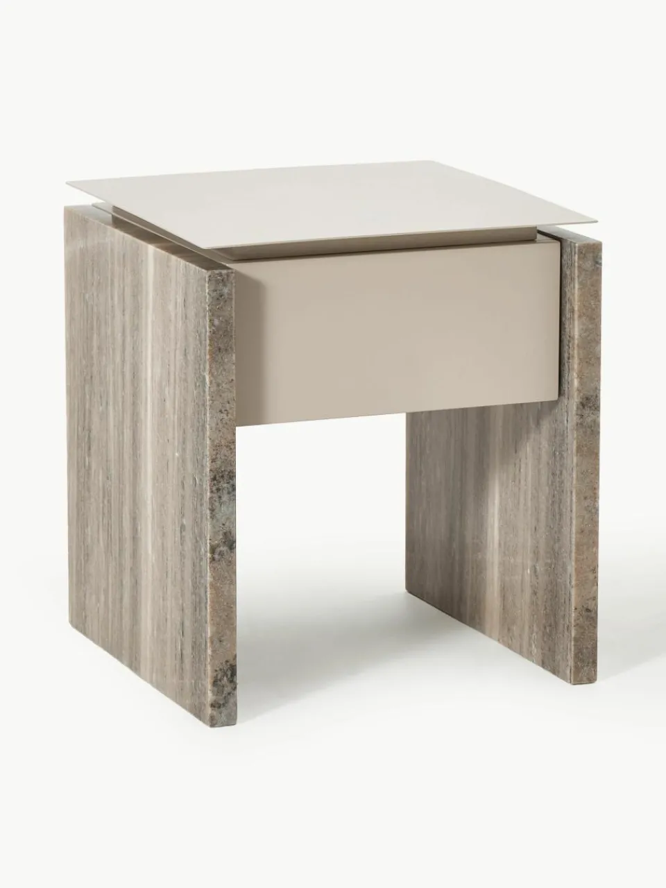 Nachtkastje Bruce van marmer en metaal^Westwing Collection Online