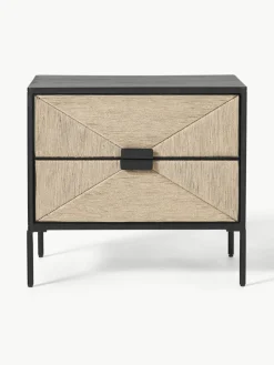 Nachtkastje June van mangohout met lades^Westwing Collection Hot