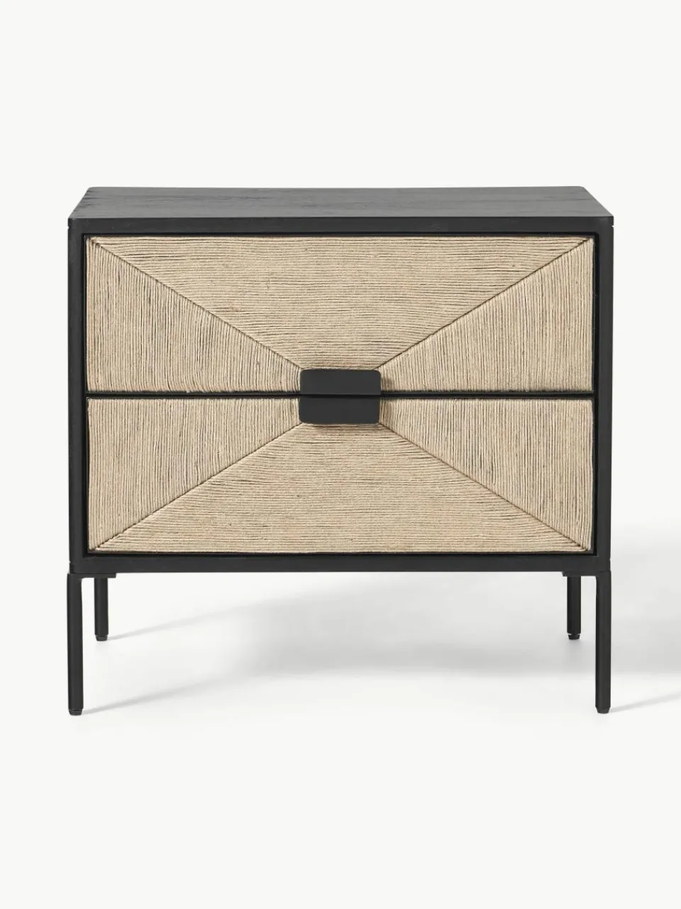 Nachtkastje June van mangohout met lades^Westwing Collection Hot