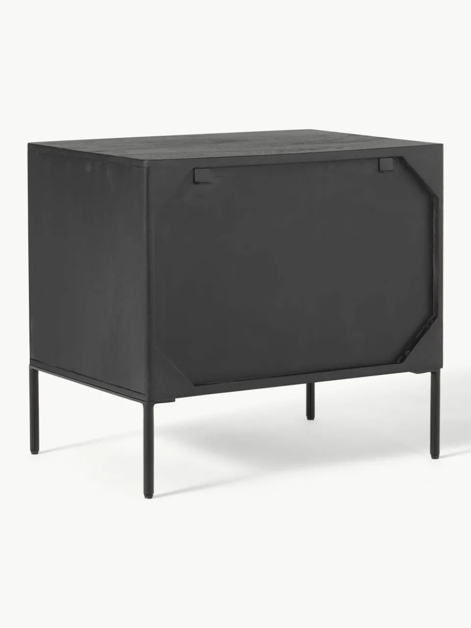 Nachtkastje June van mangohout met lades^Westwing Collection Hot