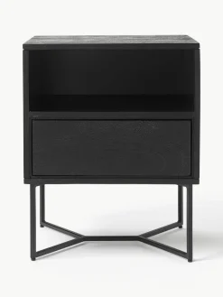 Nachtkastje Luca van mangohout met lades^Westwing Collection Best