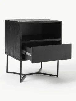 Nachtkastje Luca van mangohout met lades^Westwing Collection Best