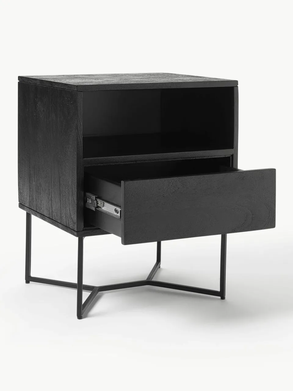 Nachtkastje Luca van mangohout met lades^Westwing Collection Best