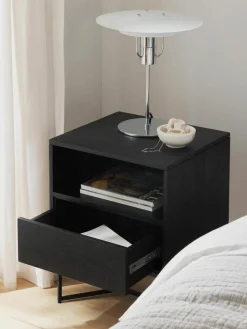 Nachtkastje Luca van mangohout met lades^Westwing Collection Best