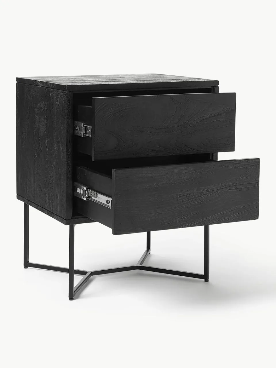 Nachtkastje Luca van mangohout met lades^Westwing Collection Sale