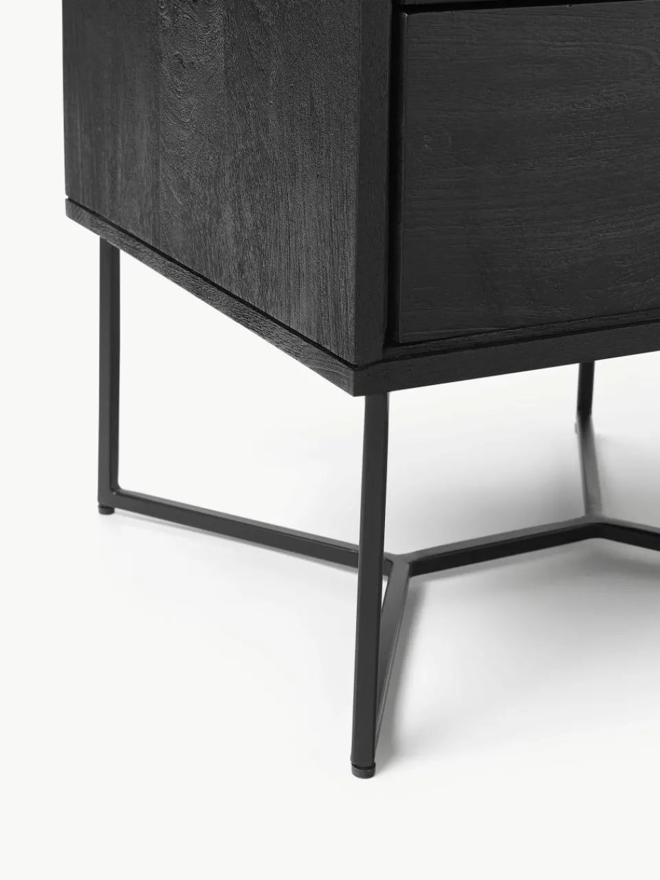 Nachtkastje Luca van mangohout met lades^Westwing Collection Sale