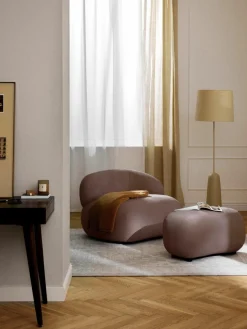 Niervormige loungefauteuil Alba^Westwing Collection Discount