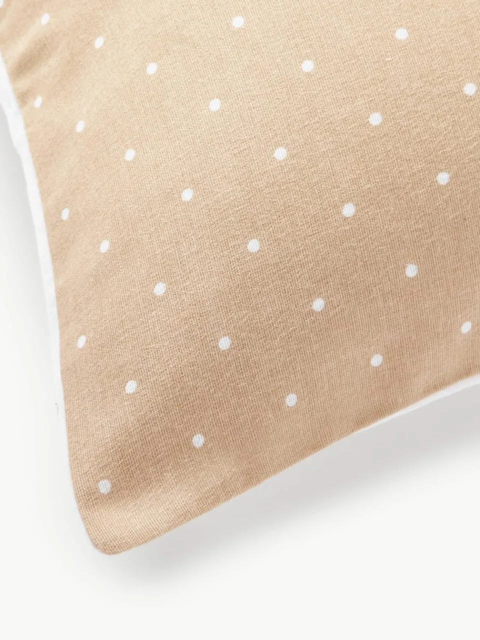 Omkeerbaar flanellen dekbedovertrek Betty, met stippels^Westwing Collection Discount