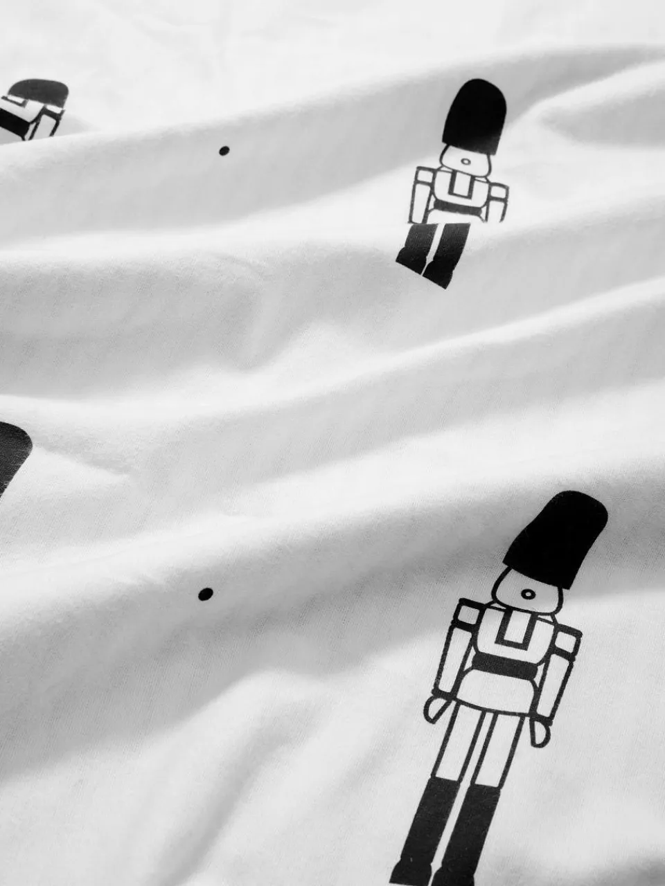 Omkeerbare flanellen dekbedovertrek Noan met notenkrakermotief^Westwing Collection Clearance