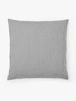 Omkeerbare flanellen kussenhoes Noan met kerstboommotief^Westwing Collection New