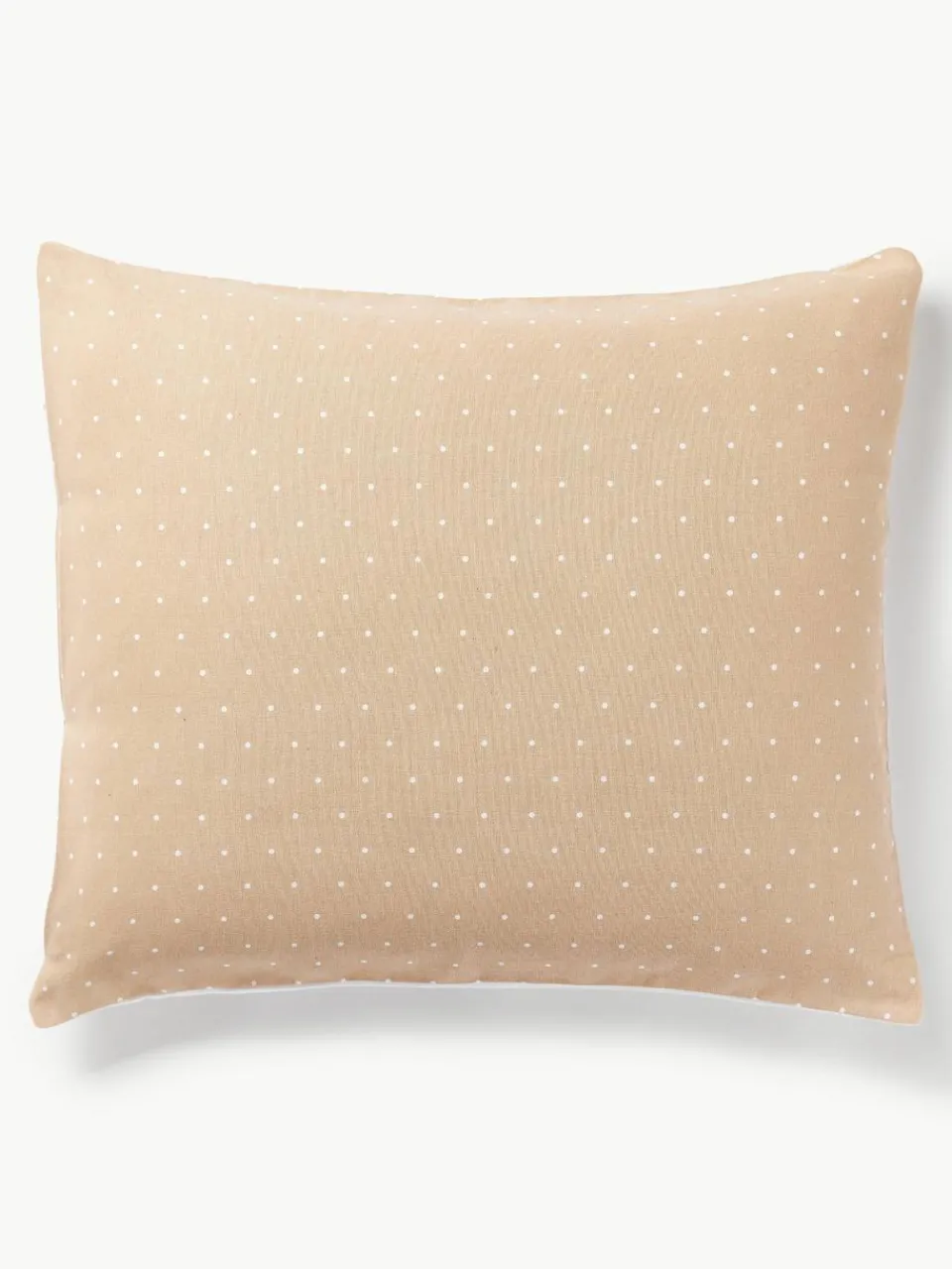 Omkeerbare flanellen kussenhoes Betty, met stippels^Westwing Collection Outlet