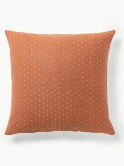 Omkeerbare flanellen kussenhoes Betty, met stippels^Westwing Collection Fashion
