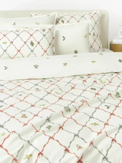 Omkeerbare kussensloop Twigs van perkalkatoen^Westwing Collection Clearance
