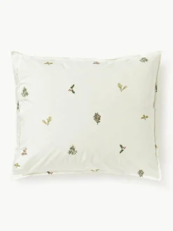 Omkeerbare kussensloop Twigs van perkalkatoen^Westwing Collection Clearance