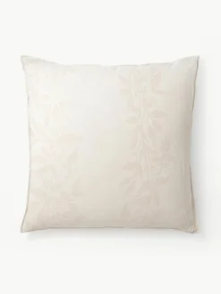 Omkeerbare mousseline kussenhoes Jasmina met bloemenpatroon in^Westwing Collection Clearance
