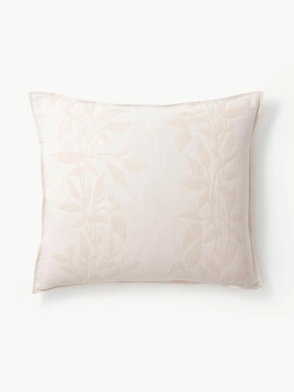Omkeerbare mousseline kussenhoes Jasmina met bloemenpatroon in^Westwing Collection Best