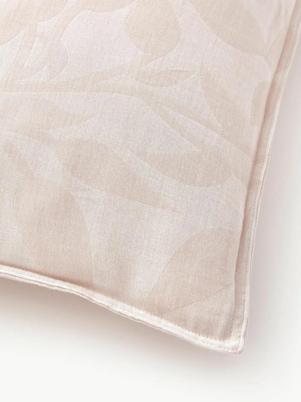 Omkeerbare mousseline kussenhoes Jasmina met bloemenpatroon in^Westwing Collection Best