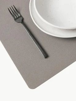 Omkeerbare placemats van imitatieleer, 4 stuks^BITZ Best
