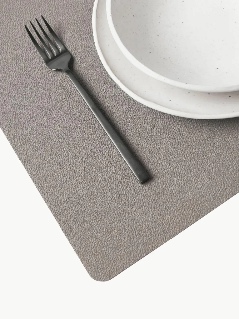 Omkeerbare placemats van imitatieleer, 4 stuks^BITZ Best
