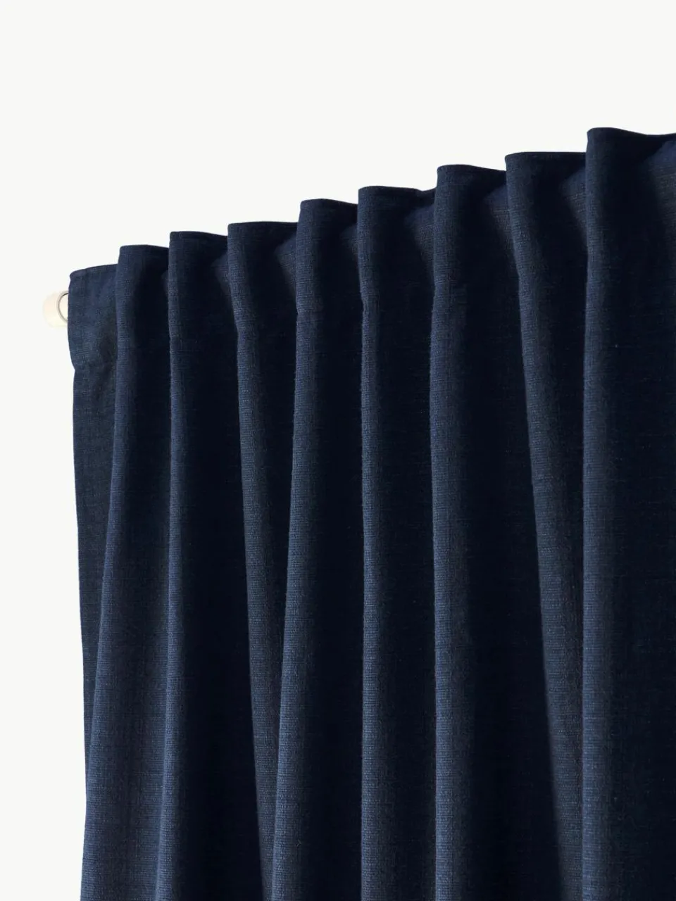 Ondoorzichtig gordijn Jensen met multiband, 2 stuks^Westwing Collection Clearance