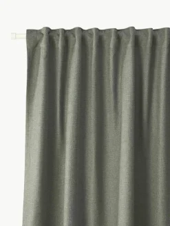 Ondoorzichtig gordijn Jensen met multiband, 2 stuks^Westwing Collection Best