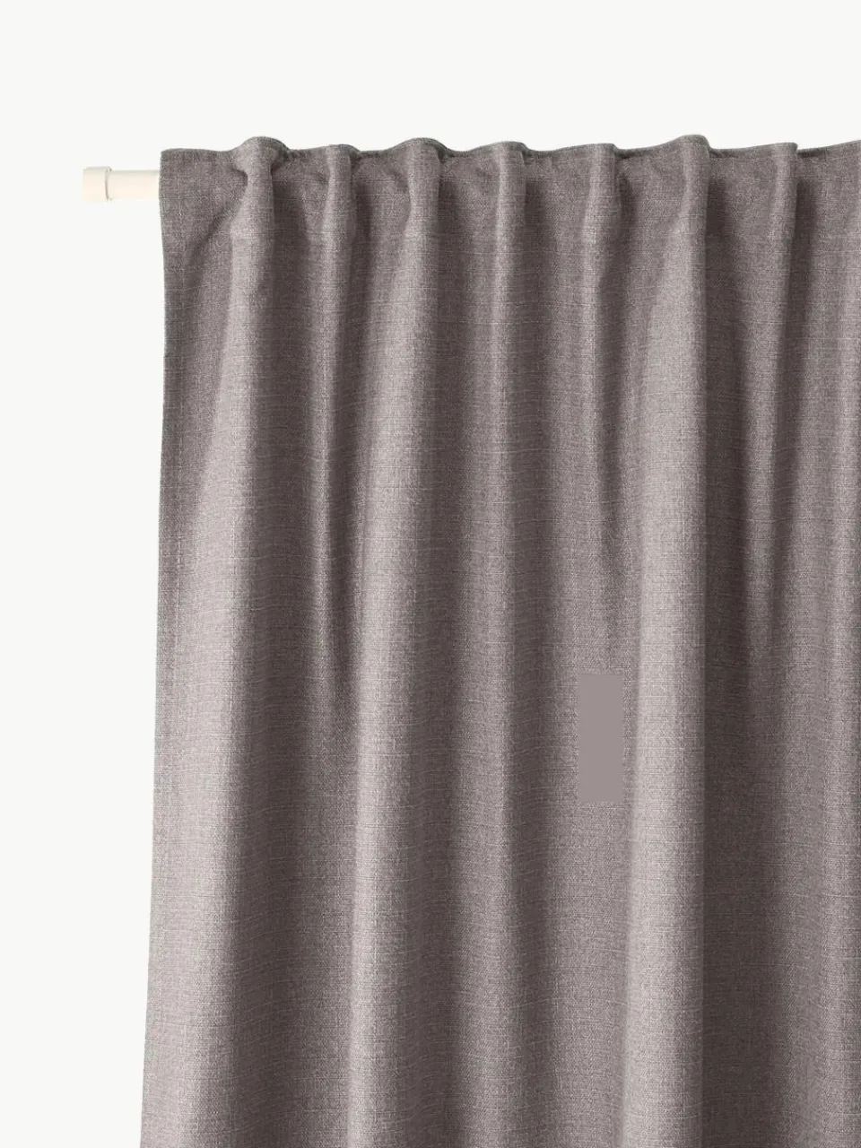 Ondoorzichtig gordijn Jensen met multiband, 2 stuks^Westwing Collection New
