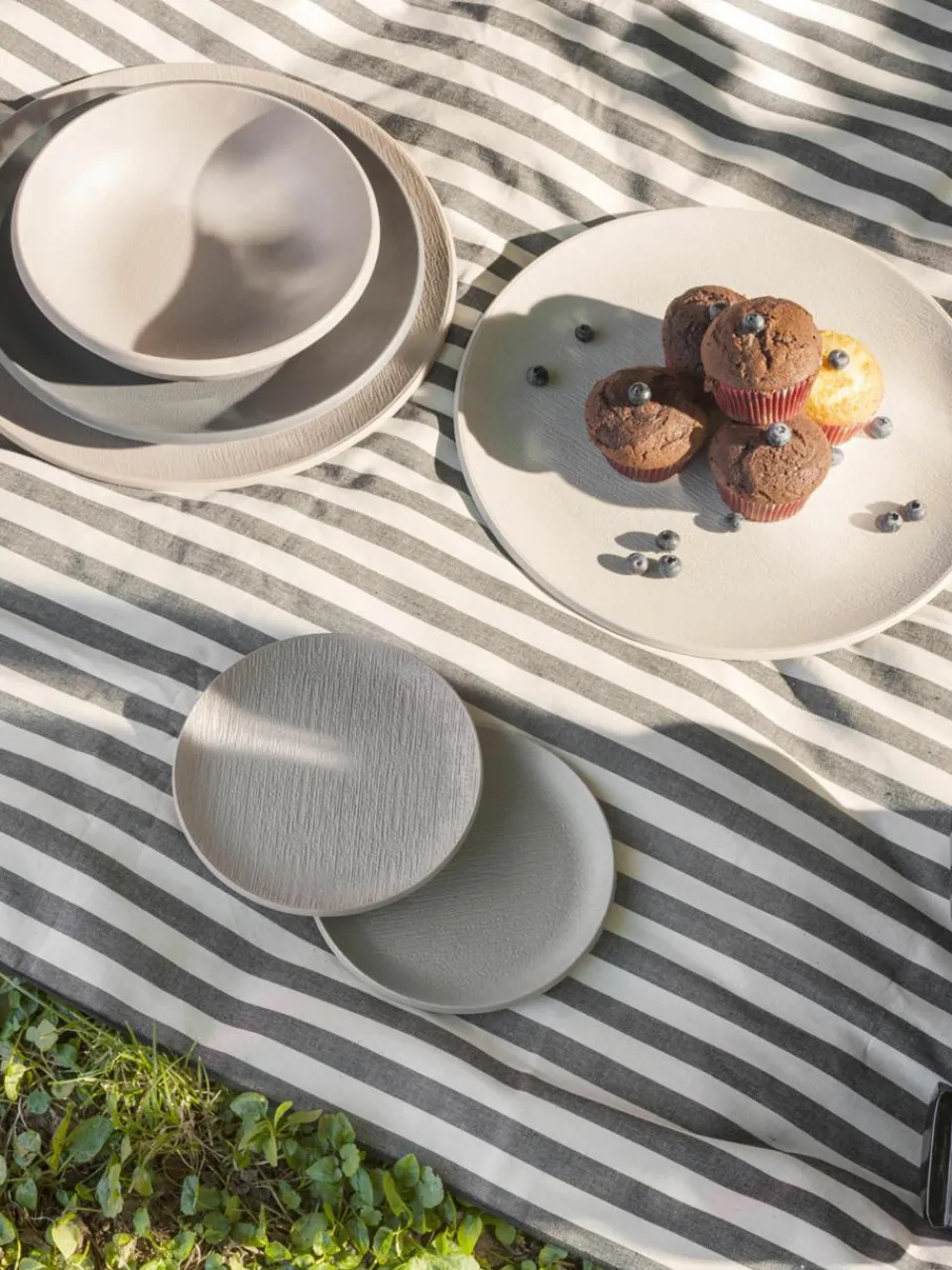 Ontbijtbord Trama van melamine, 4 stuks^Kartell Best