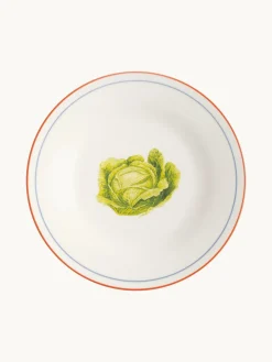 Ontbijtbord Vegetable van beenderporselein, set van 4^&k Amsterdam New