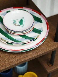 Ontbijtborden Bliss met kerstmotief, 4-delig^&k Amsterdam Best