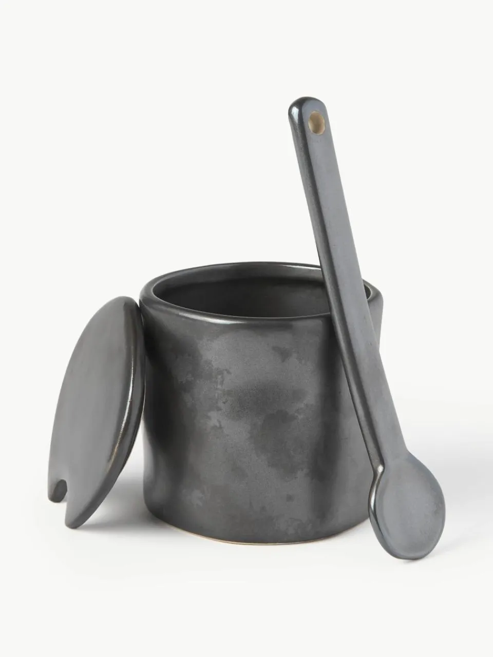 Opbergpot Flow met opscheplepel, 3-delig^ferm LIVING New