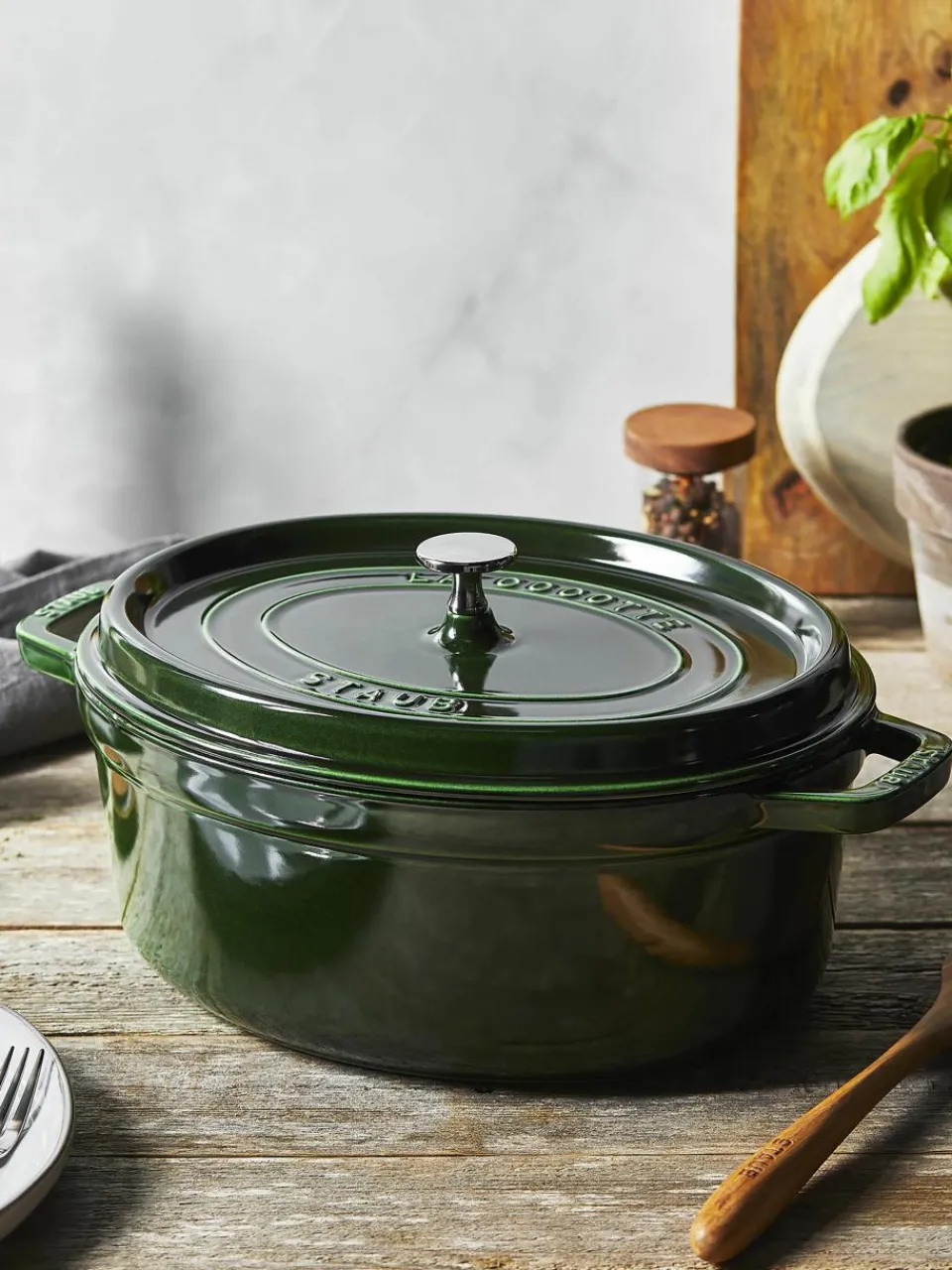 Ovale braadpan La Cocotte uit gietijzer^Staub Outlet