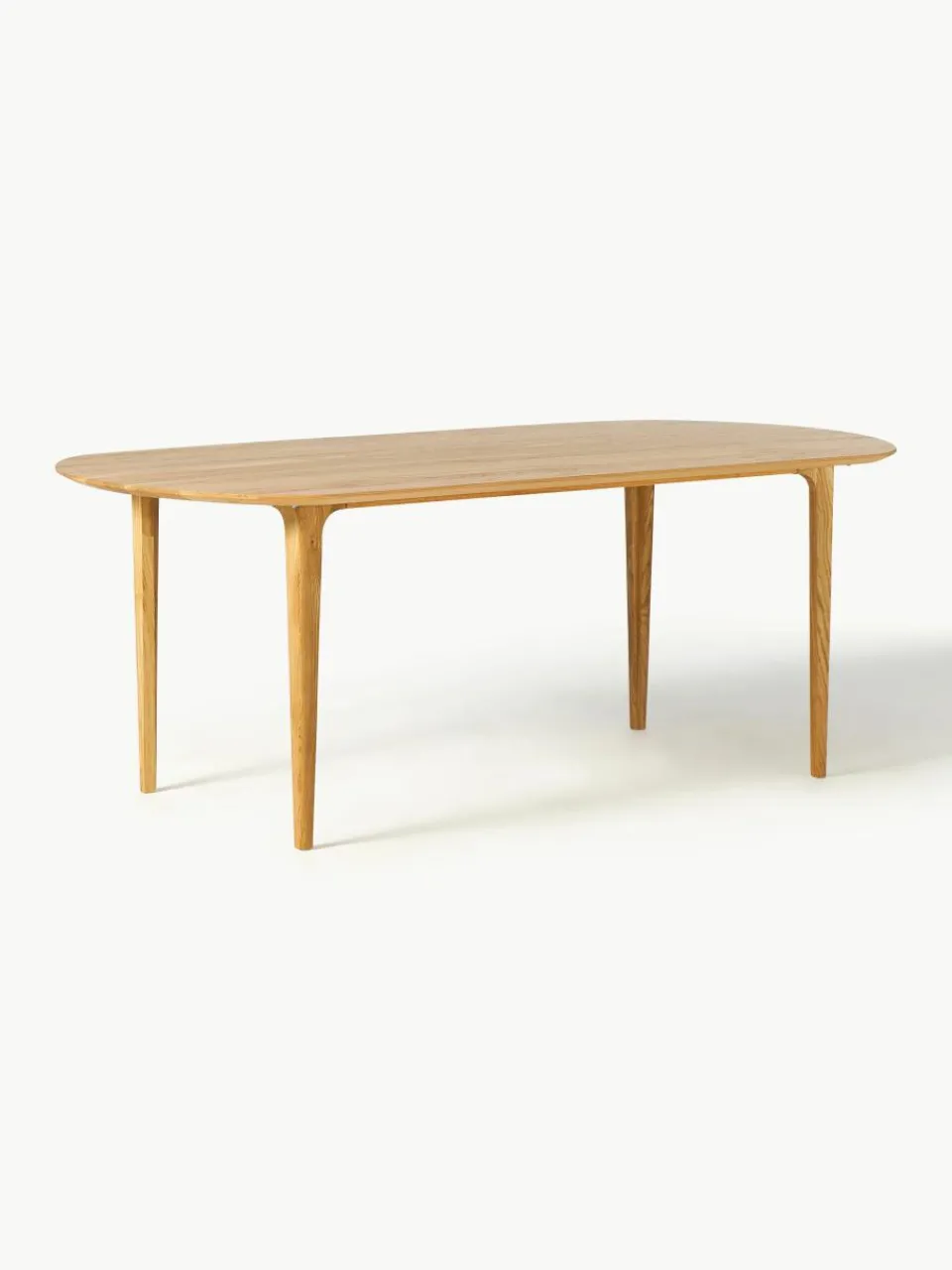 Ovale eettafel Archie van eikenhout, 200 x 100 cm^Westwing Collection Discount