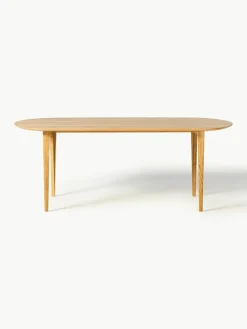 Ovale eettafel Archie van eikenhout, 200 x 100 cm^Westwing Collection Discount