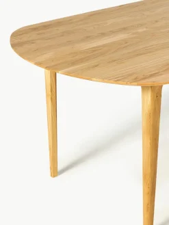 Ovale eettafel Archie van eikenhout, 200 x 100 cm^Westwing Collection Discount