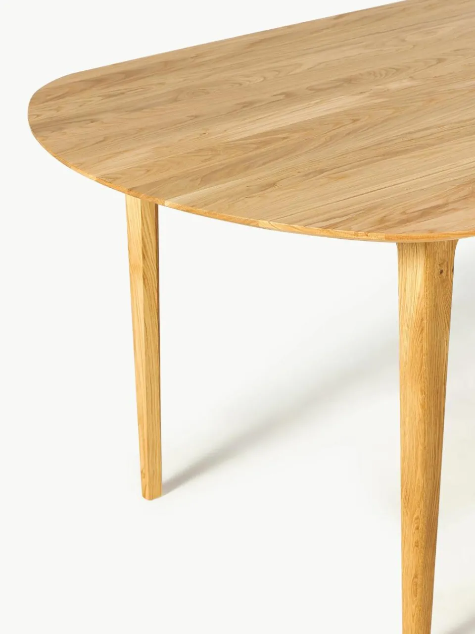 Ovale eettafel Archie van eikenhout, 200 x 100 cm^Westwing Collection Discount