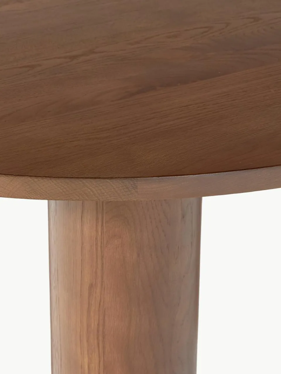 Ovale eettafel Dunia van eikenhout, 180 x 110 cm^Westwing Collection Fashion