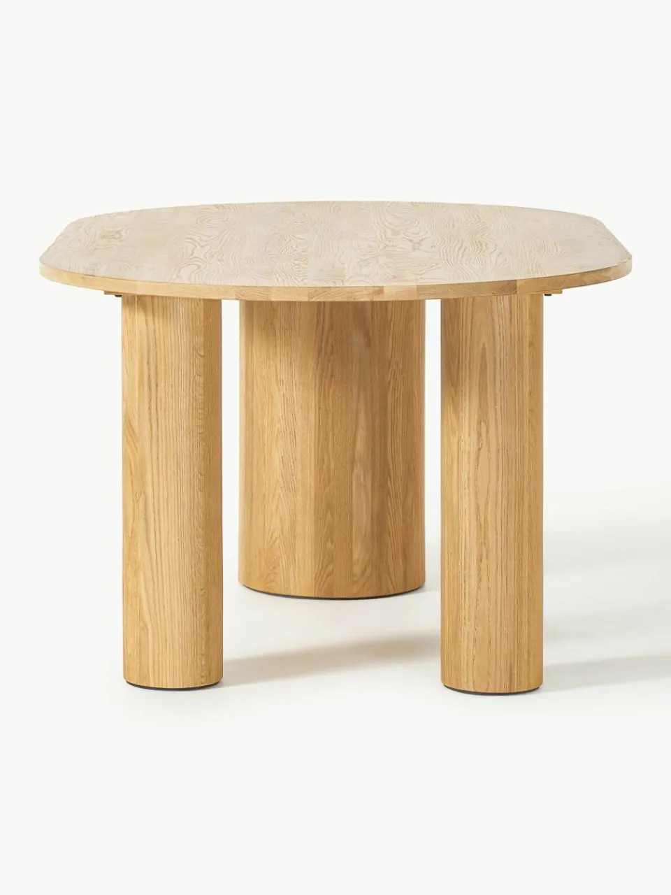 Ovale eettafel Dunia van eikenhout, 180 x 110 cm^Westwing Collection Sale